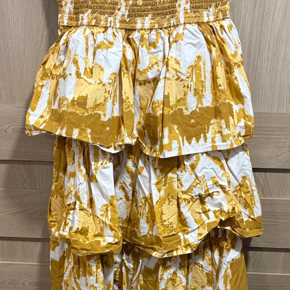 Cleobella Yellow and White Midi Dress - Picture 3 of 6